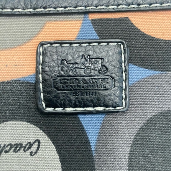 Coach Multicolor Circle Pattern Signature Wristlet - Picture 5 of 16